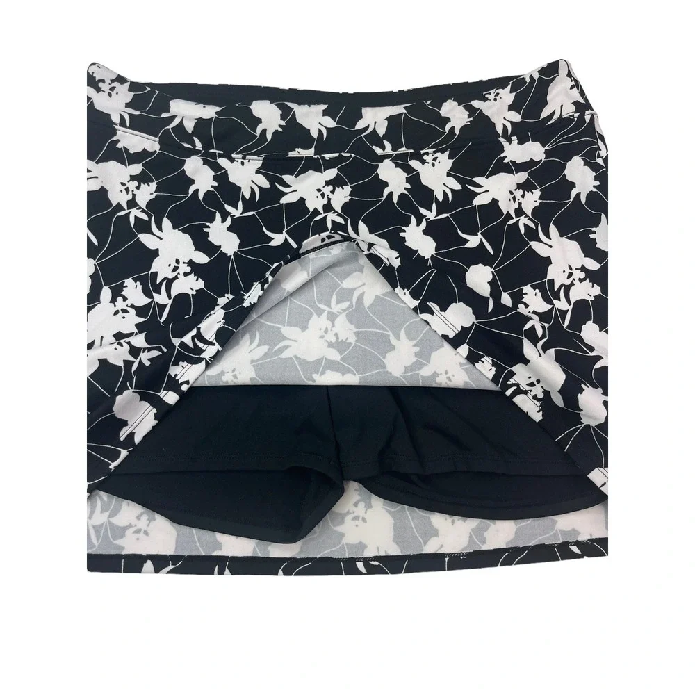 Tranquility by Colorado Clothing Womens Large Floral Elastic Waist Skirt Skort - Picture 14 of 16